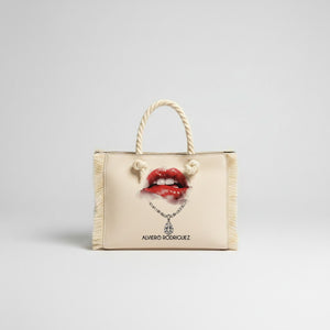 BORSA MARE MINI BEACH CLUB DIAMOND LIPS