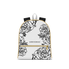 Zaino Michelle Bianco Roses Black