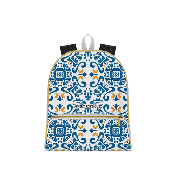 Zaino Michelle Bianco Blu Maioliche