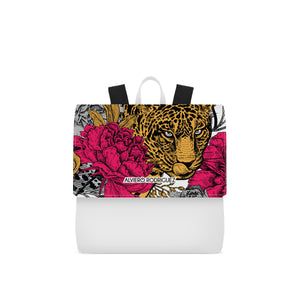 ZAINETTO LUX BIANCO FLORAL LEOPARD
