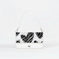 Borsa Infinity Black and White Heart