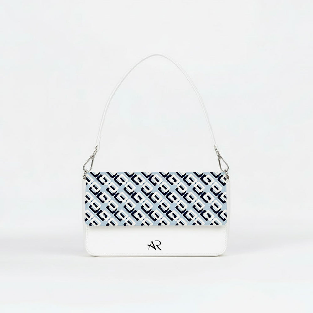 Borsa Infinity Geometric Blu