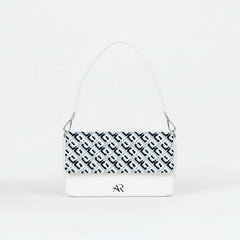 Borsa Infinity Geometric Blu