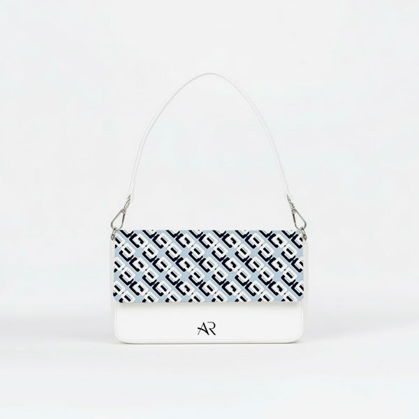 Borsa Infinity Geometric Blu