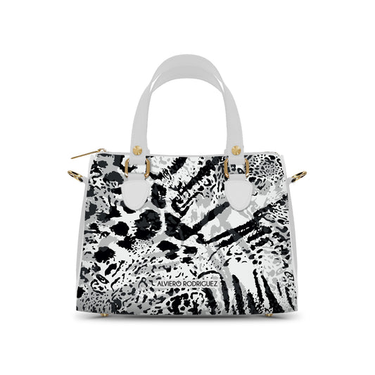 Bauletto Ivy Bianco Animal Print