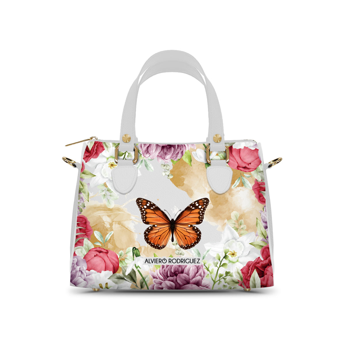 Bauletto Ivy Bianco Flying Butterfly