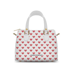 Bauletto Ivy Bianco Knith Heart