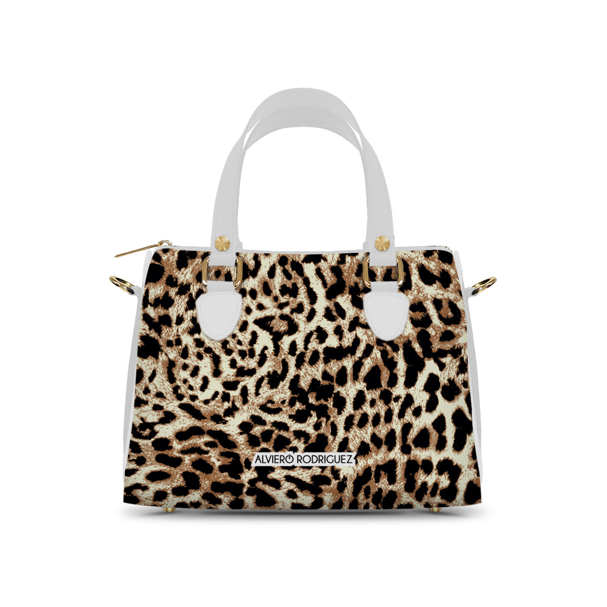 Bauletto Ivy Bianco Leopard