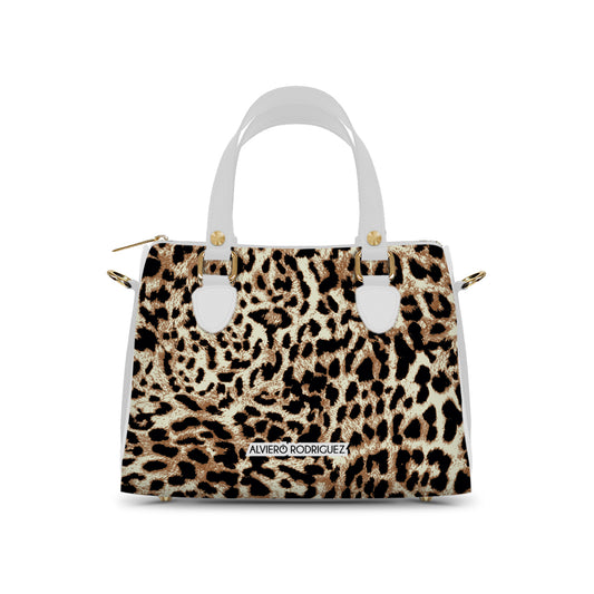 Bauletto Ivy Bianco Leopard