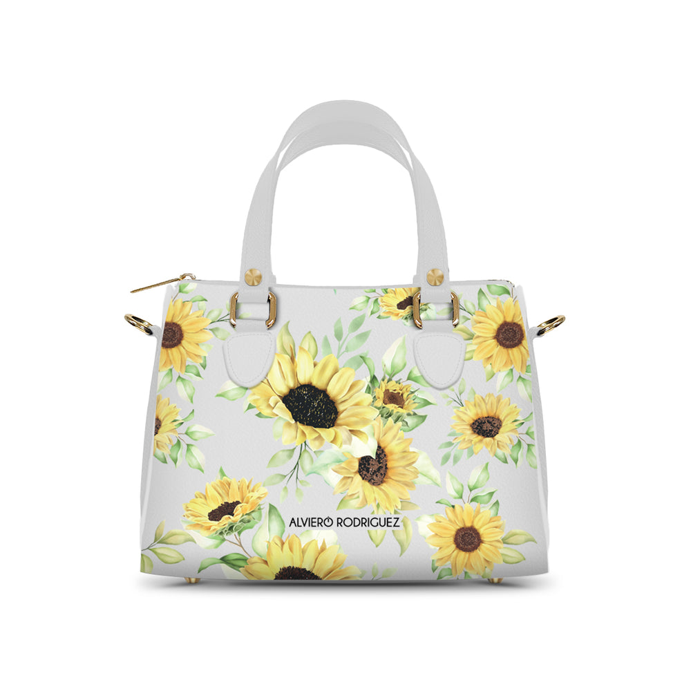 Bauletto Ivy Bianco Spin Flowers