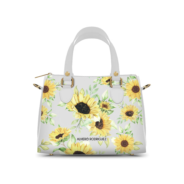 Bauletto Ivy Bianco Spin Flowers