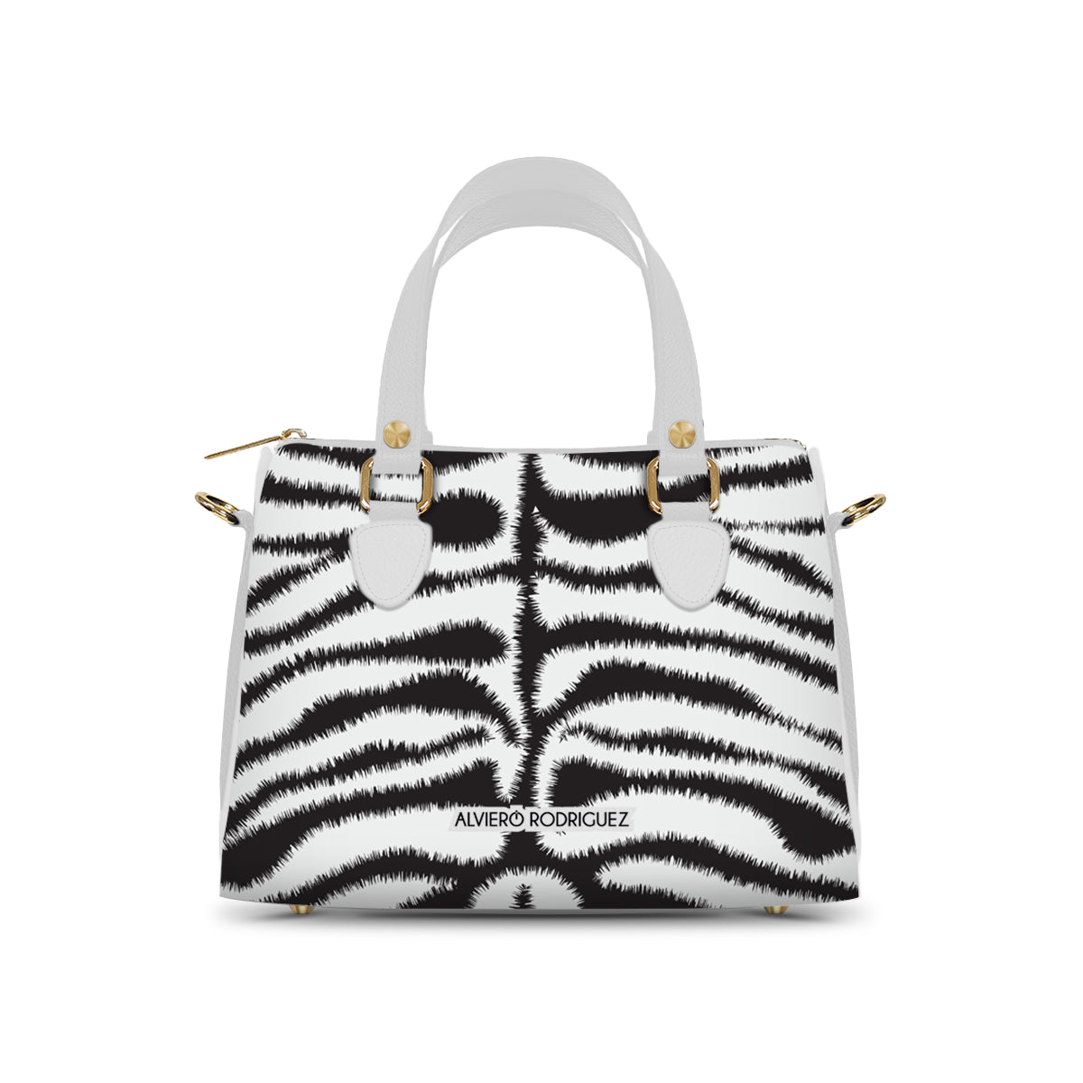 Bauletto Ivy Bianco Zebra