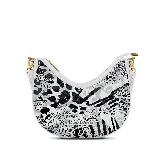 Borsa Bella Bianca Animal Print