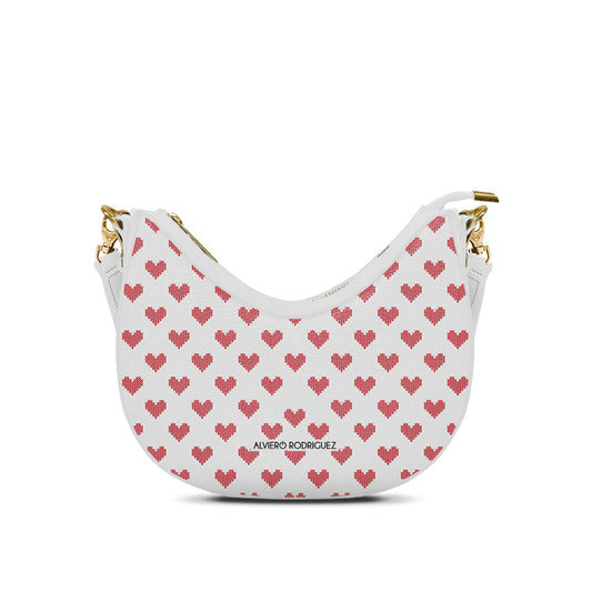 Borsa Bella Bianca Knith Heart