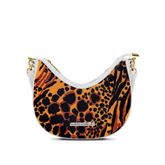 Borsa Bella Bianca Leopard Orange