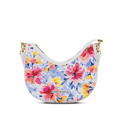 Borsa Bella Bianca Paint Flowers