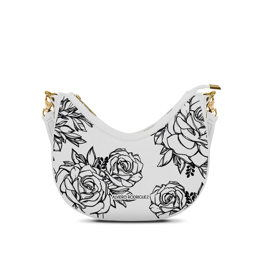 Borsa Bella Bianca Roses Black