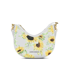 Borsa Bella Bianca Spin Flowers