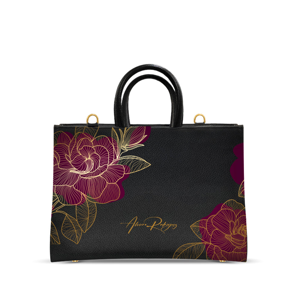 Borsa Nera Iris Royal Roses