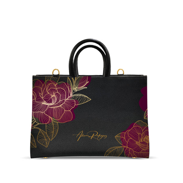 Borsa Nera Iris Royal Roses