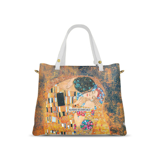 Borsa Soledad Bianca Bacio di Klimt