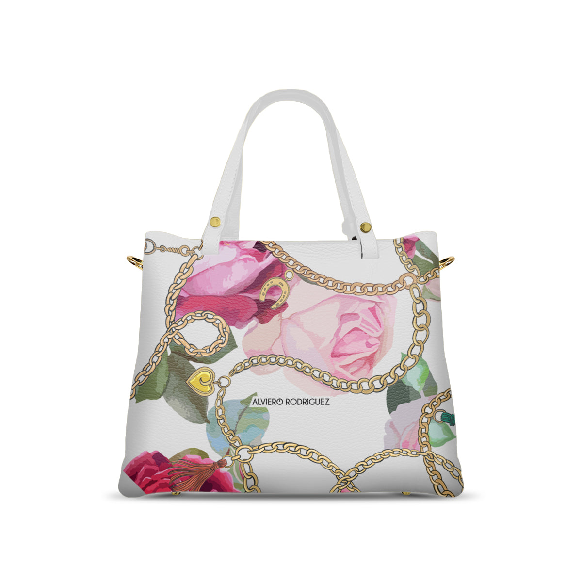 Borsa Soledad Bianca Chained Rose