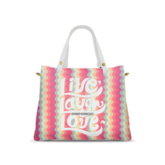 Borsa Soledad Bianca Live laugh love