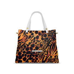 Borsa Soledad Bianca Orange Leopard