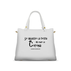 Borsa Soledad Bianca Se abbasso la testa
