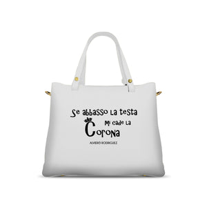 Borsa Soledad Bianca Se abbasso la testa