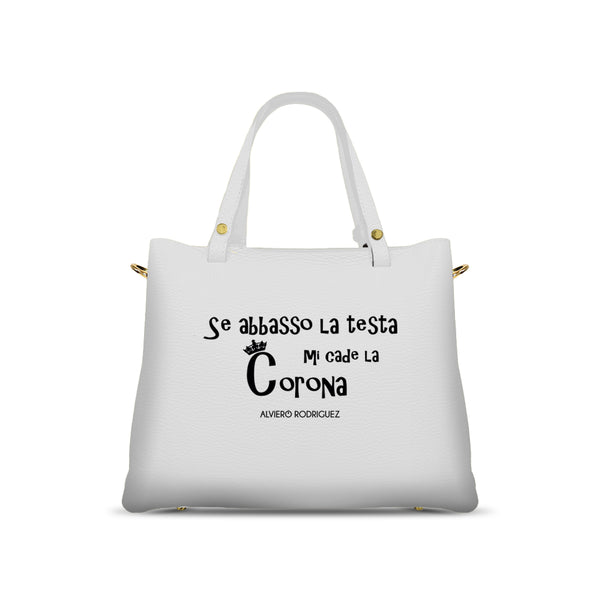 Borsa Soledad Bianca Se abbasso la testa