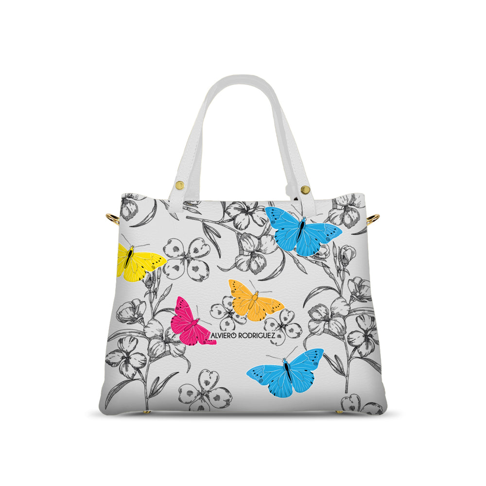 Borsa Soledad Bianca Vintage Butterfly