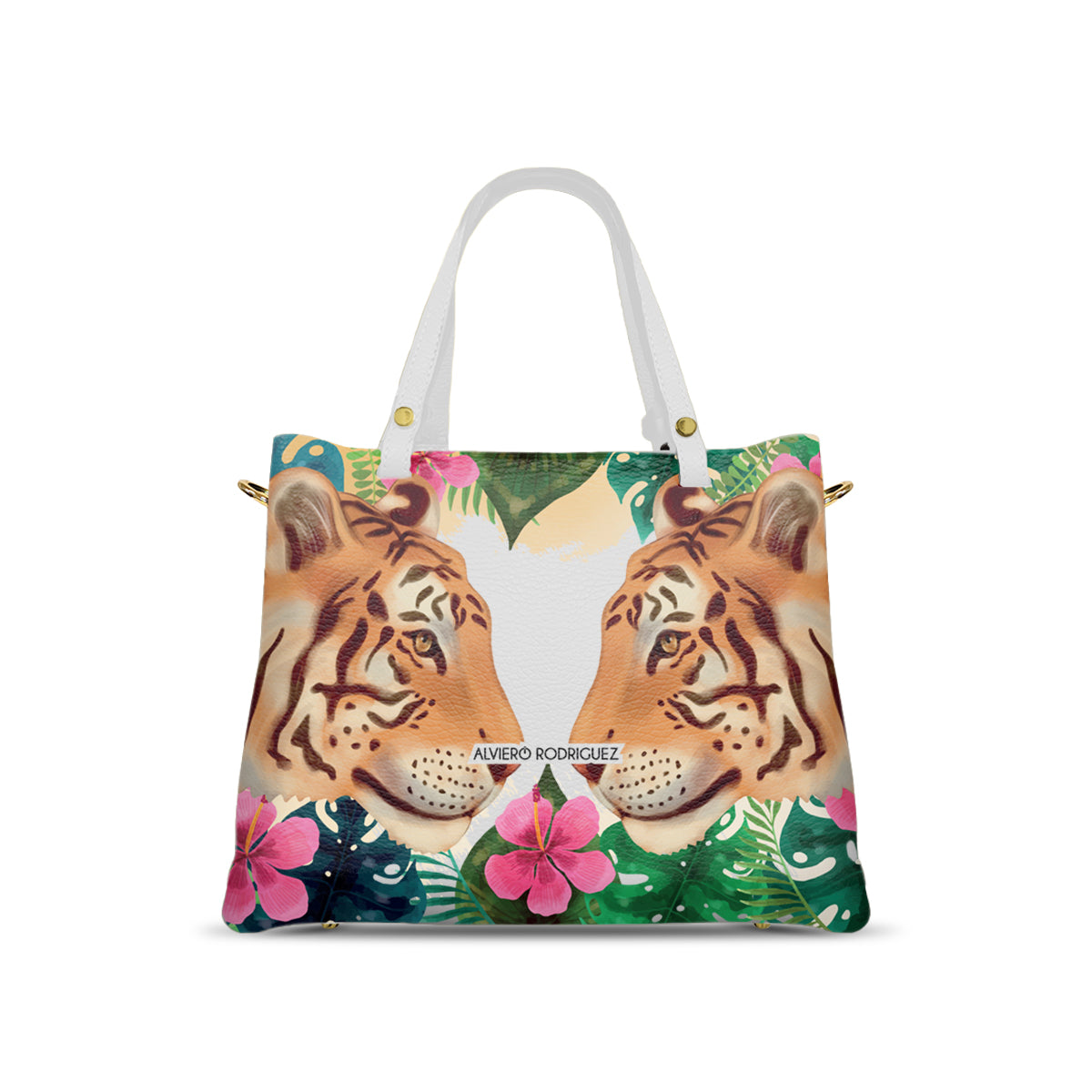 Borsa Soledad Bianca Wild Tiger