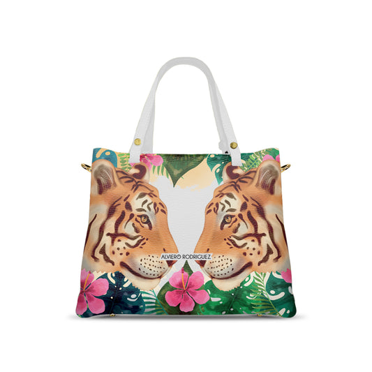 Borsa Soledad Bianca Wild Tiger