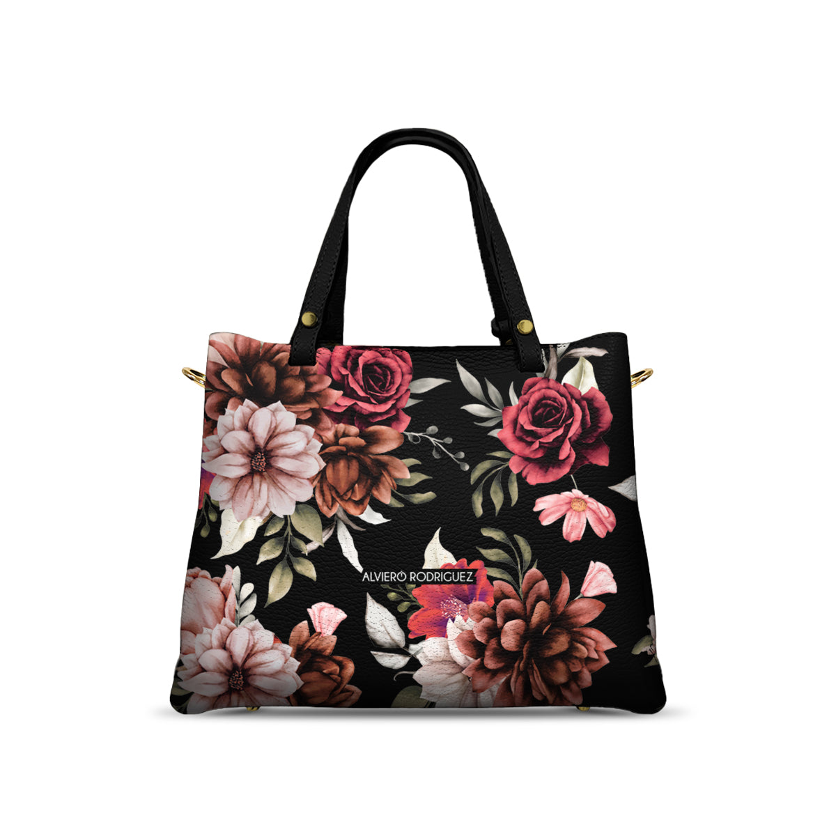 Borsa Soledad Red flowers