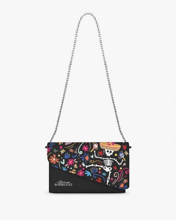 BORSETTA ELEGANCE NERA DIA DE LOS MUERTOS