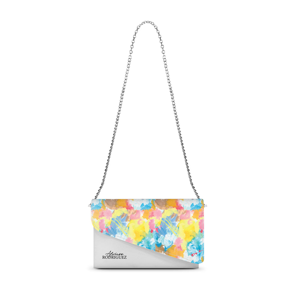 BORSETTA ELEGANCE BIANCA ABSTRACT WATERCOLORS