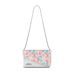 BORSETTA ELEGANCE BIANCA WATERCOLOR FLORAL