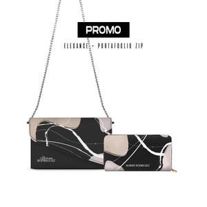 Promo Elegance + Portafoglio Zip Fashion Ink