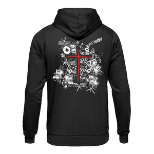 Felpa con Cappuccio splatter script