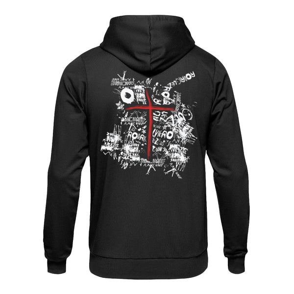Felpa con Cerniera Frontale splatter script