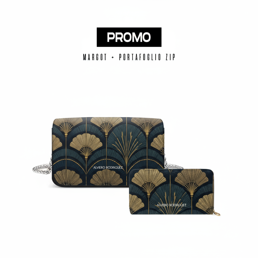 Promo Margot + Portafoglio Zip Green Arabic
