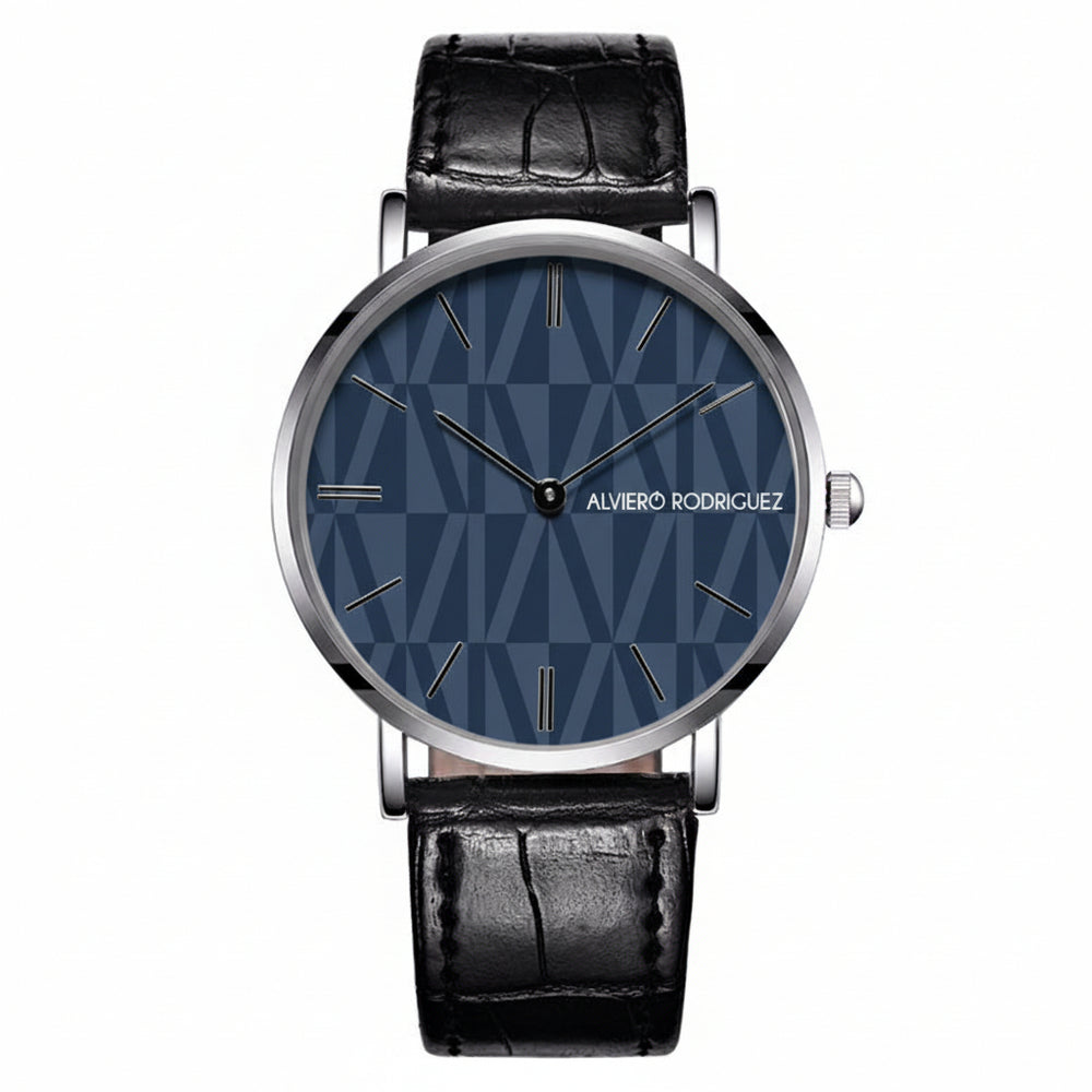 OROLOGIO MIAMI PATTERN BLU