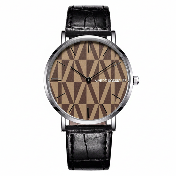 OROLOGIO MIAMI PATTERN CAPPUCCINO E MARRONE