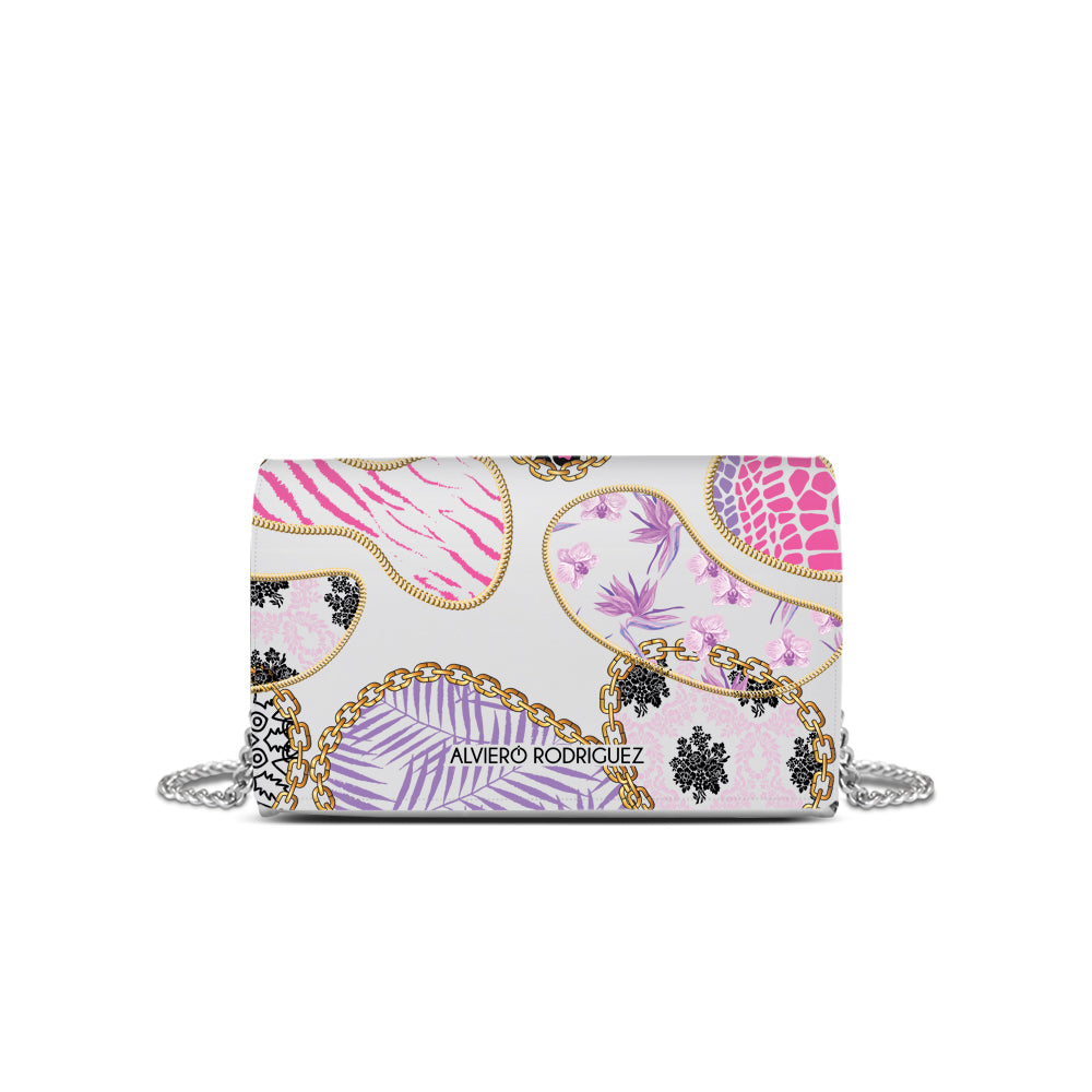 Tracolla Bianca Abstract Purple