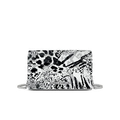 Tracolla Bianca Animal Print