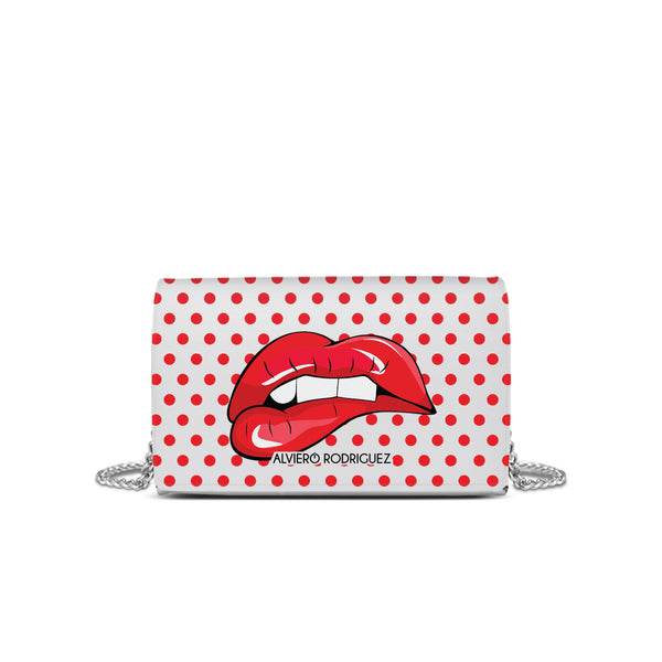 Tracolla Bianca Sexy Lips