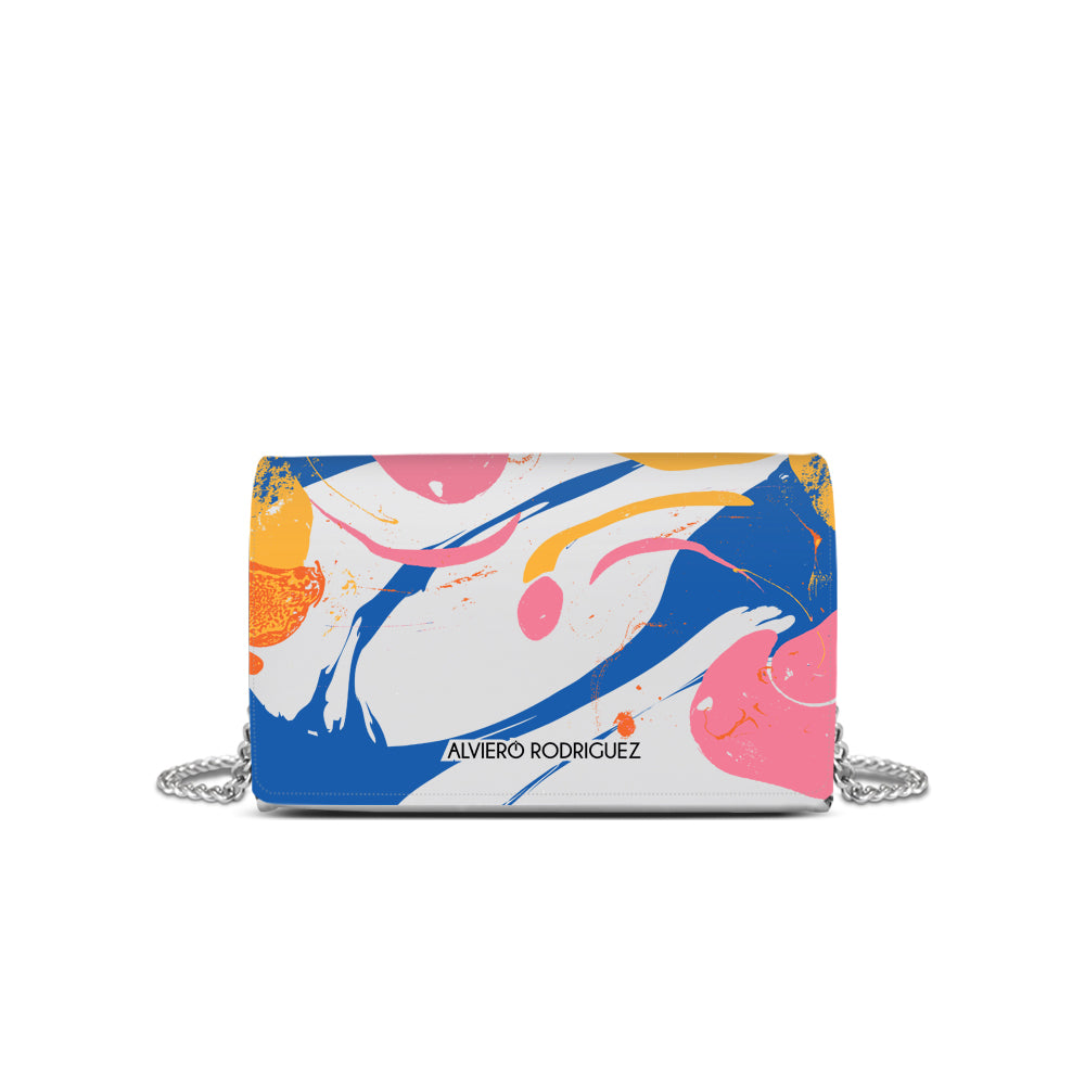 Tracolla Bianca Splatter Colors