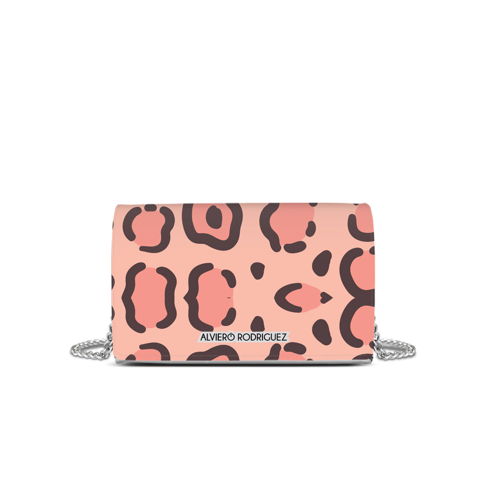 Tracolla Bianca Pink leopard