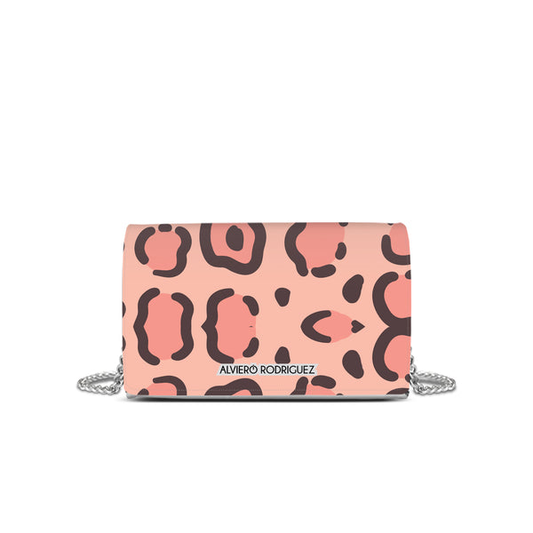 Tracolla Bianca Pink leopard